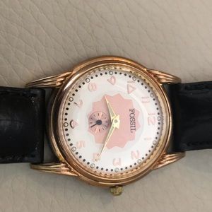 Fossil Genuine Brown Leather Watch